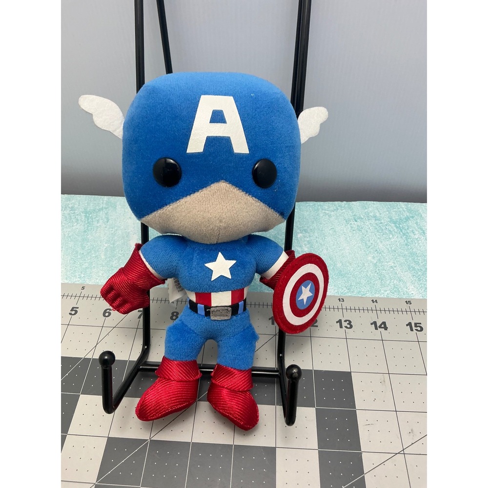 Funko Plushies Marvel Captain America 7.5 Inch Stuffed Superhero Figure 2011